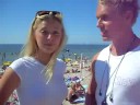 Karl och Andrea p� Tofta strand