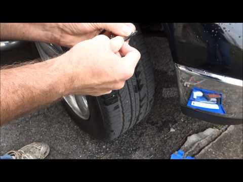 how to patch a tire with a nail in it