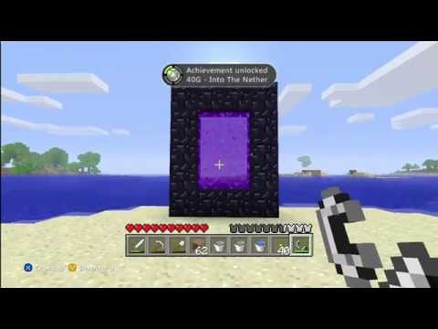 how to make a nether portal in minecraft xbox