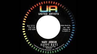 Marv Johnson - Happy Days (1961)