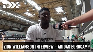 Zion Williamson Interview - Adidas Eurocamp