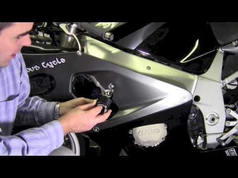 Install of Crash Protectors from R&G Racing on a Suzuki GSX-R 750