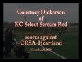 Courtney Dickerson scores against CRSA