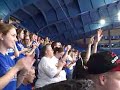 Rock Chalk Jayhawk in Allen Fieldhouse during the Final Four