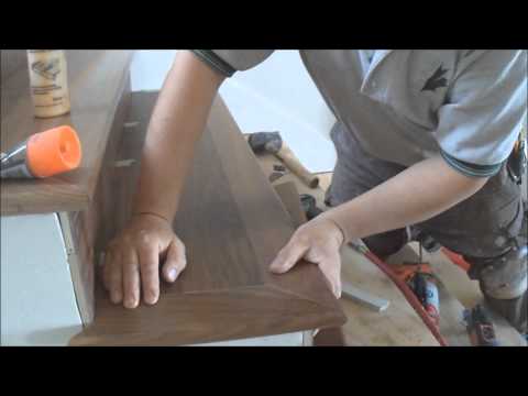 how to fasten new stair treads