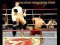 jumping back kick knockout - Sanshou