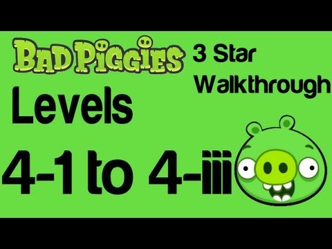 Bad Piggies - Flight in the Night Levels 3-1 thru 3-III 3 Star Walkthrough