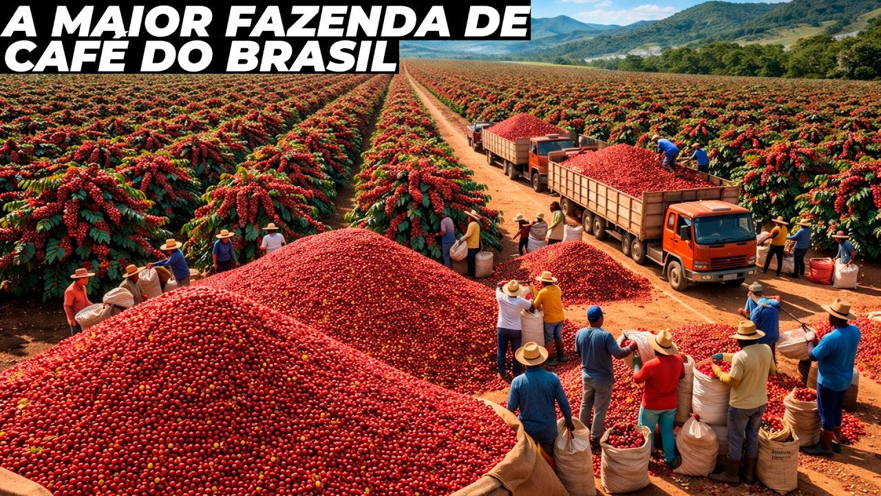 Conheça a maior fazenda de café do mundo que fica no Brasil