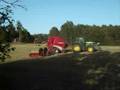 Baling and carting silage