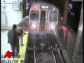 Raw Video: Woman Fell in Front of Oncoming Train
