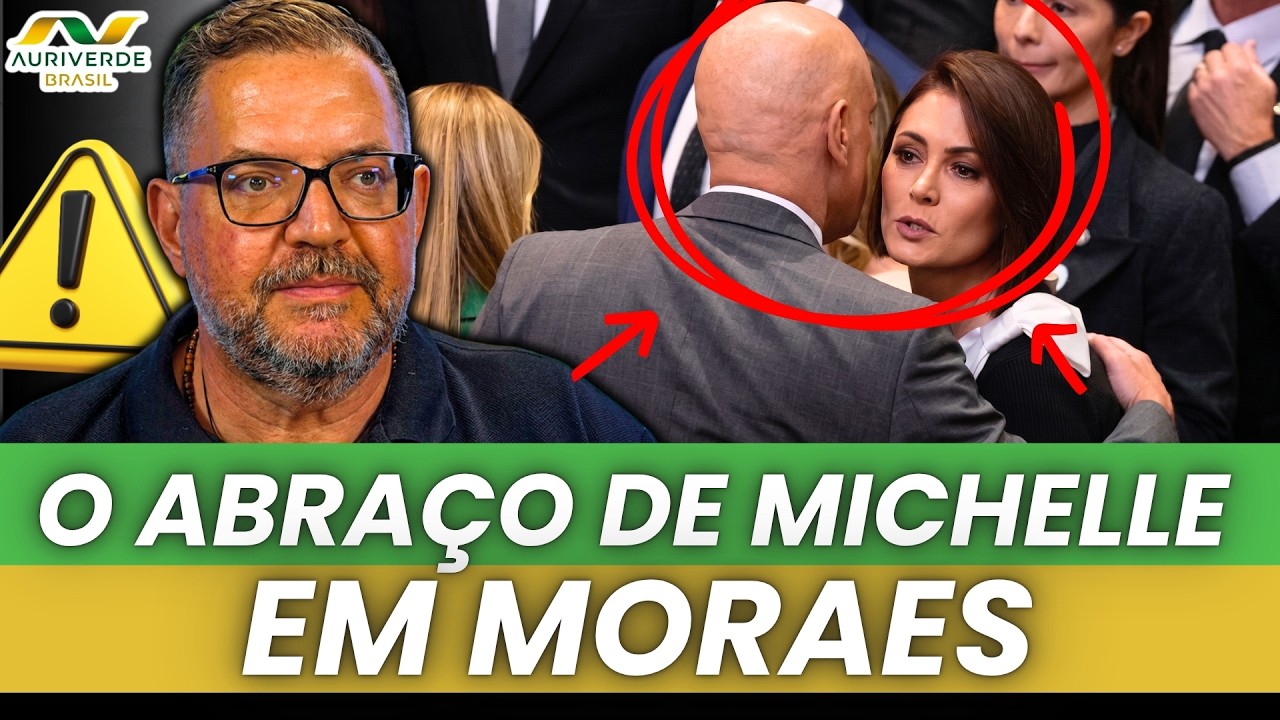 Em posse de Nunes Marques, Michelle cumprimenta Alexandre de Moraes