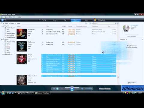 how to burn a cd-r in windows media player