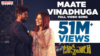 Maate Vinadhuga Full Video Song  Taxiwaala Movie  