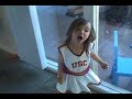 Berit in  USC  Cheerleading Outfit