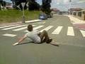 derrape longskate a camara lenta