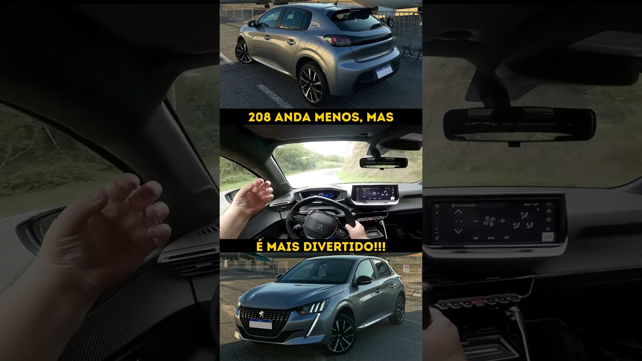 Mesmo andando menos, o Peugeot 208 Turbo me divertiu mais que seu primo C4 Cactus THP. #peugeot208