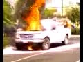 Engine fire from a Ford Truck