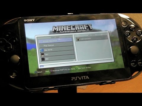 how to play minecraft on your ps vita