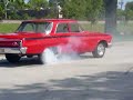 1962 Chevy Biscayne Burn Out