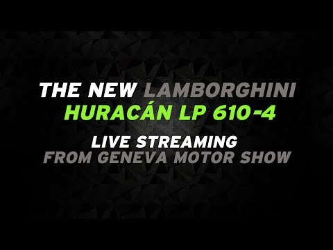 Lamborghini unveils the new Huracán LP 610-4 at 2014 Geneva Motor Show - Press Conference