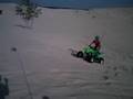 Me jumping my kfx400 at Silver Lake