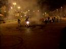 Moto burnout - Refanned tire!!