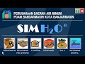 Tampilan depan Sistem Informasi Manajemen H2O