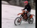 Enduro  sulla neve con il mio KTM exc 125cc...