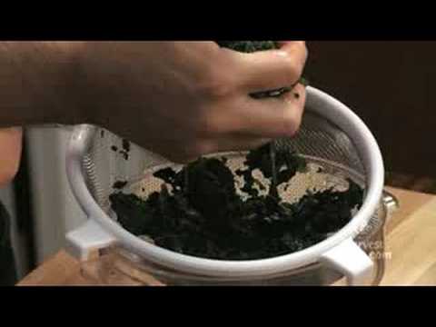 how to drain frozen spinach