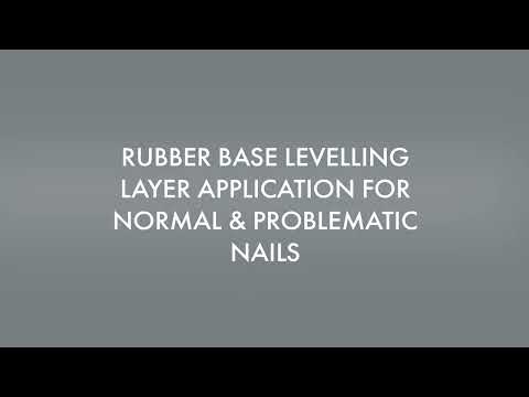 Rubber Base builder layer application for normal and problem nails