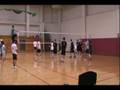 Tripple Smashed Volleyball Spikes