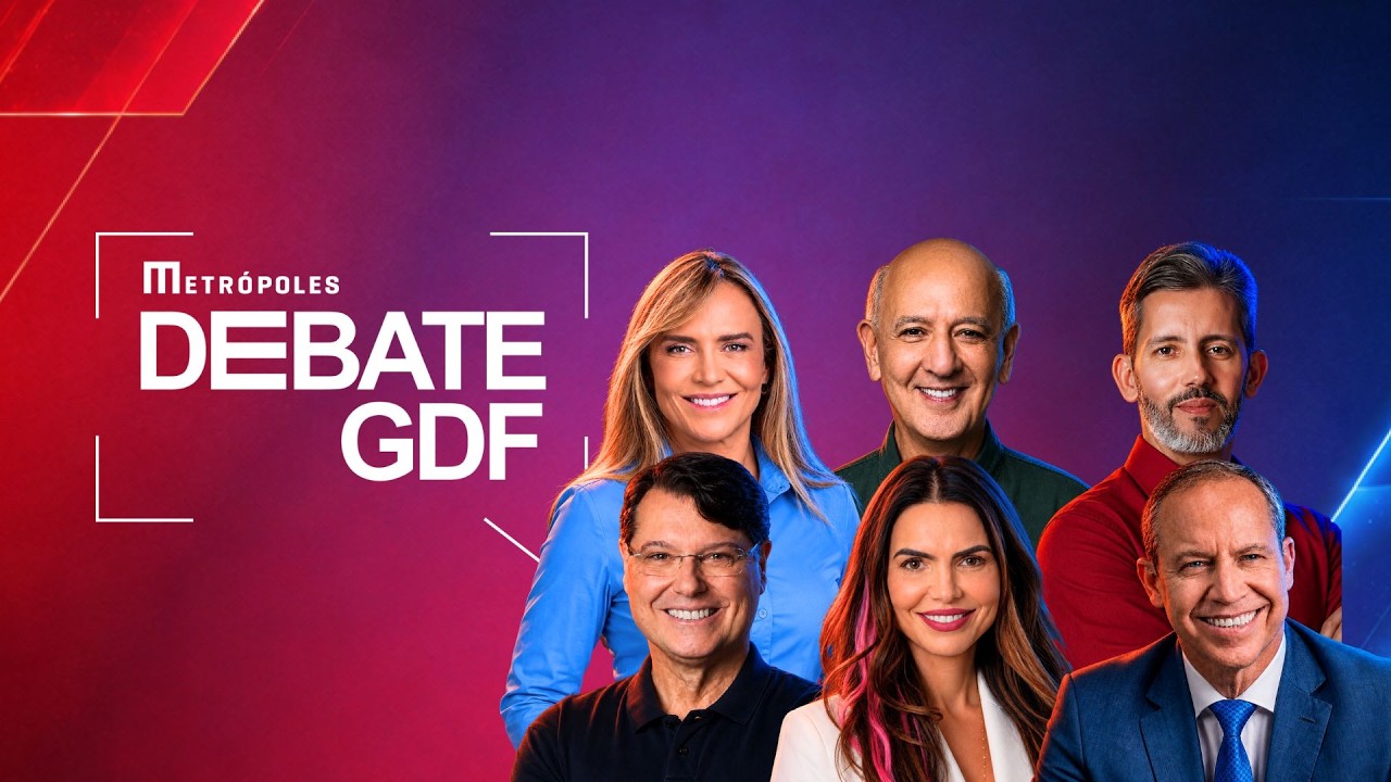 EXCLUSIVO: Debate GDF 2026 reúne candidatos ao Governo do Distrito Federal