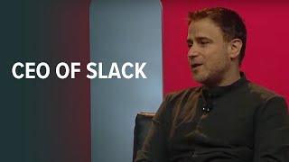 Photo of Stewart Butterfield speaking