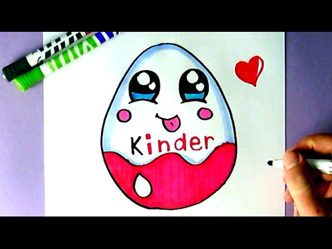 EINE KAWAII KINDER SCHOKOLADE SELBER MALEN - ÜBERRASCHUNG EI