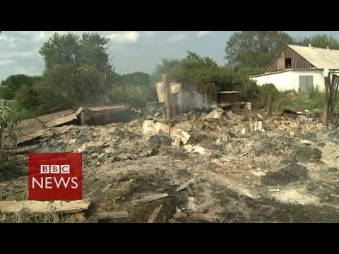Mystery shelling of Ukraine village - BBC News