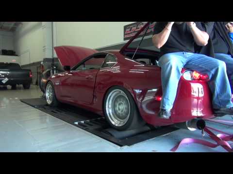 dyno - A local '94 Supra came by DST Motorsports for a few dyno runs, both low and high boost passes. On the high boost setting this monster managed just shy of 110...