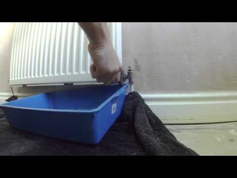 how to drain central heating radiator