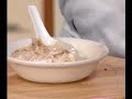 Arroz con leche y helado de canela
