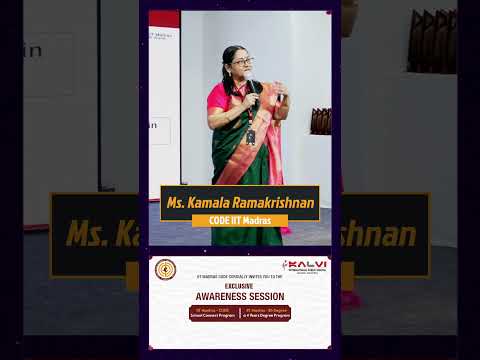 Reliable and Validated Assessment in IIT Madras | H. Kaviya Shree - Grade 12 | Kalvi Schools