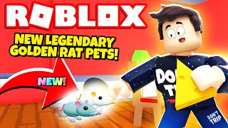 New Legendary Golden Rat Pets In Adopt Me New Adopt Me Rat Pets Update Roblox Minecraftvideos Tv