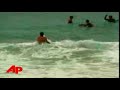 Barack Obama Body Surfing in Hawaii