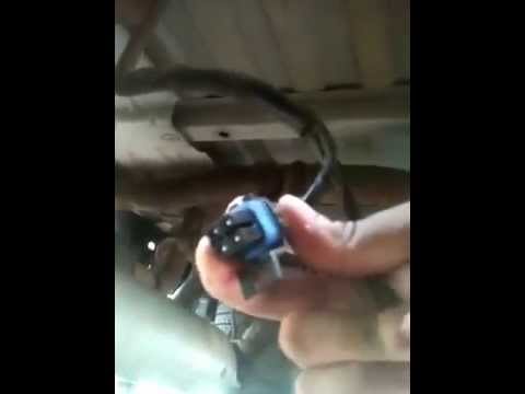 Removing fuel tank to replace fuel pump assembly 2000 GMC S