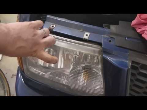 how to remove headlights on 2001 f 350