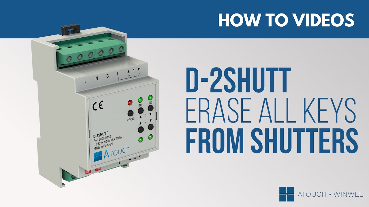 Como apagar todas as teclas dos estores