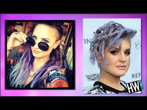 how to kelly osbourne purple hair
