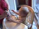 Ashlyn getting hair cut