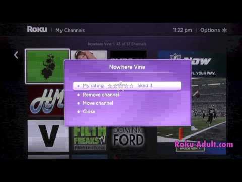 how to remove vudu from roku