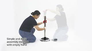 video thumbnail Slow Retractable Belt Stanchion (BS-BK) youtube