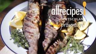 Gegrillte Forelle mit Kräuterfüllung
