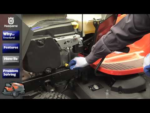 how to put a belt on a husqvarna riding mower